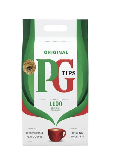 PG Tips One Cup Square Teabags (Pack of 1100)