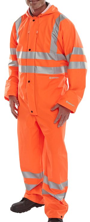 ORANGE PU COVERALL