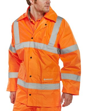 ORANGE L/WEIGHT JACKET S C/W TIVOLI RB MCARTHUR LB/BK LOGOS