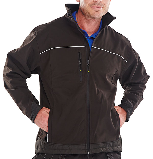 SOFT SHELL JACKET BLACK XS