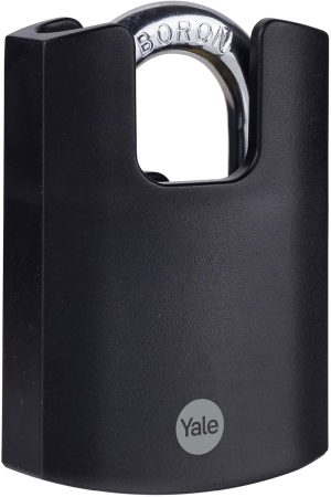 Yale - Y121B/50/132/1 High Security 50mm Brass Padlock - Closed Boron Shackle - 3 Keys