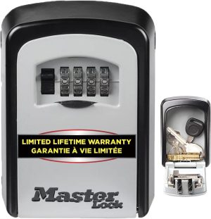 MASTER LOCK Key Safe Wall Mounted, Medium 85 x 119 x 36 mm