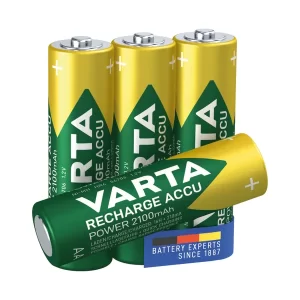 Varta Nimh Rechargeable AA Batteries 2100 mAh (Pack of 4) 56706101404